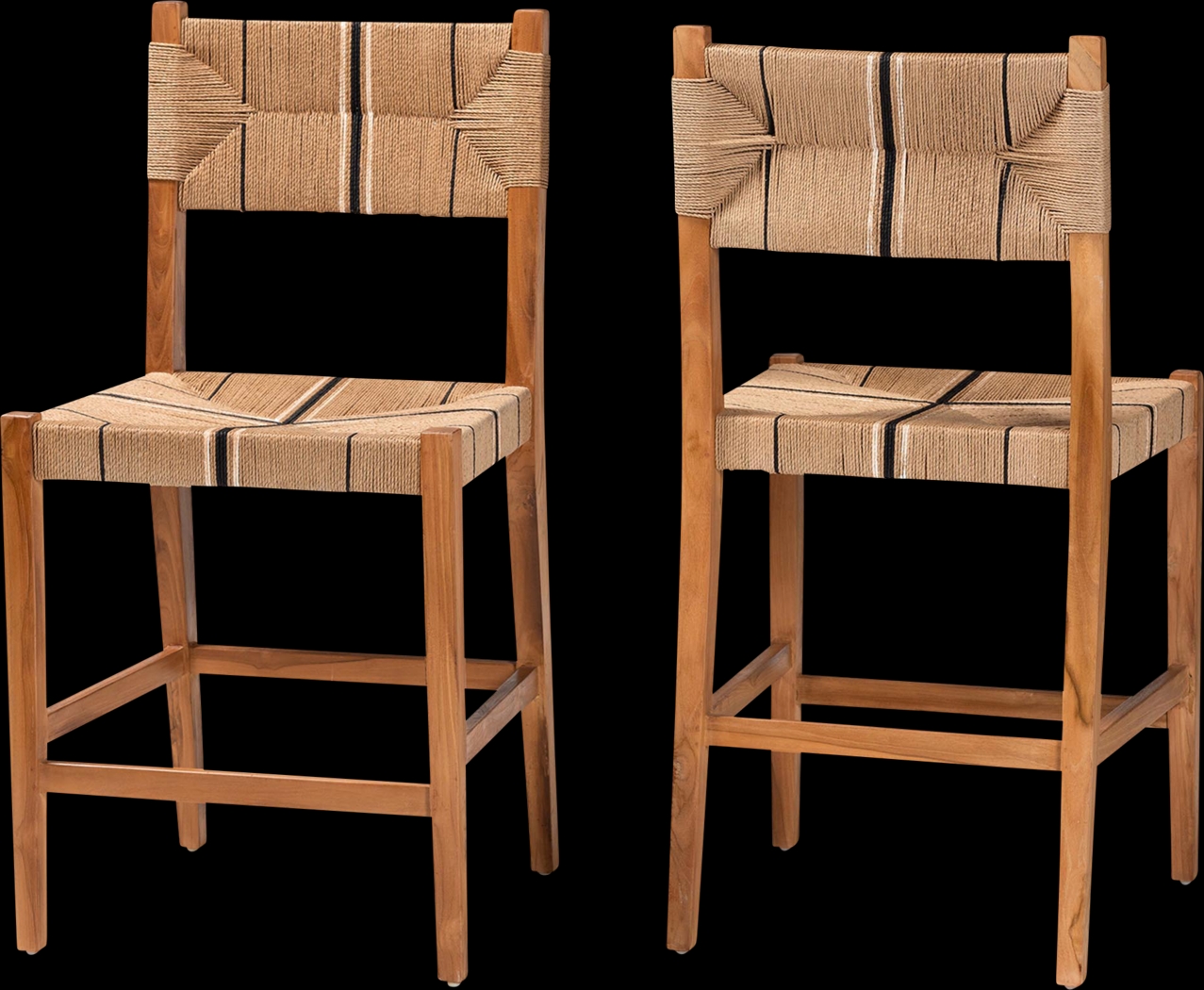 Devanshire Brown Counter Stool, Set of 2 - Thumbnail - Image 1