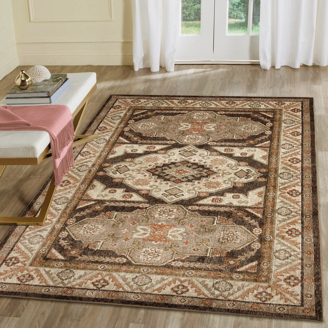 Devdan Terracotta 6'6 x 9'4 Rug - Thumbnail - Image 2