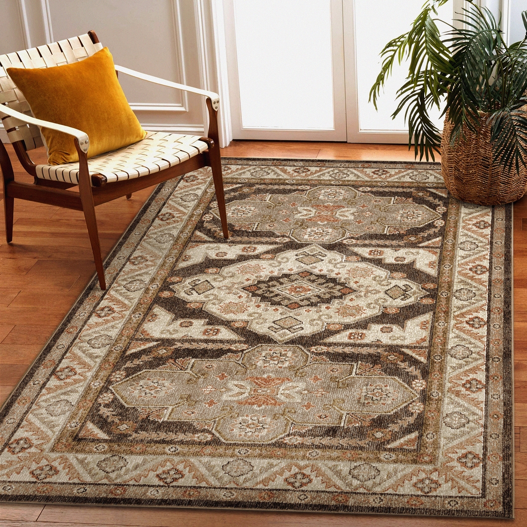 Devdan Terracotta 7'10 x 9'10 Rug - Thumbnail - Image 7