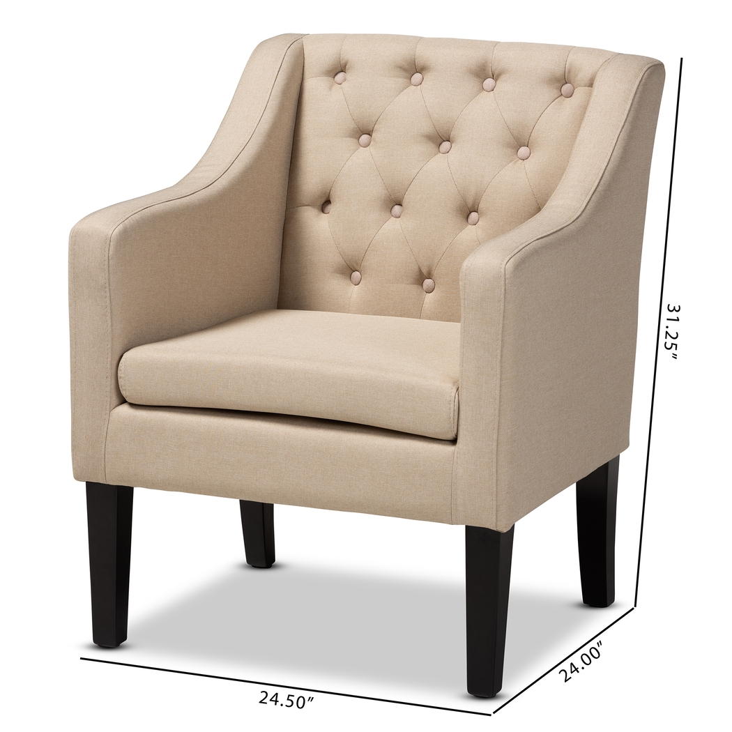 Devenger Beige Accent Chair - Thumbnail - Image 9