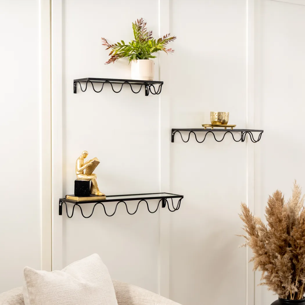 Devi Black Shelf, Set of 3 - Thumbnail - Image 2