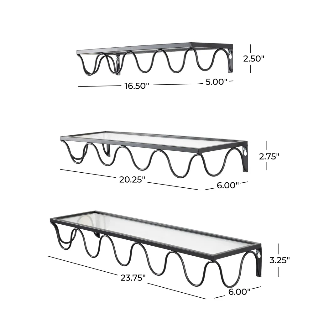 Devi Black Shelf, Set of 3 - Thumbnail - Image 8