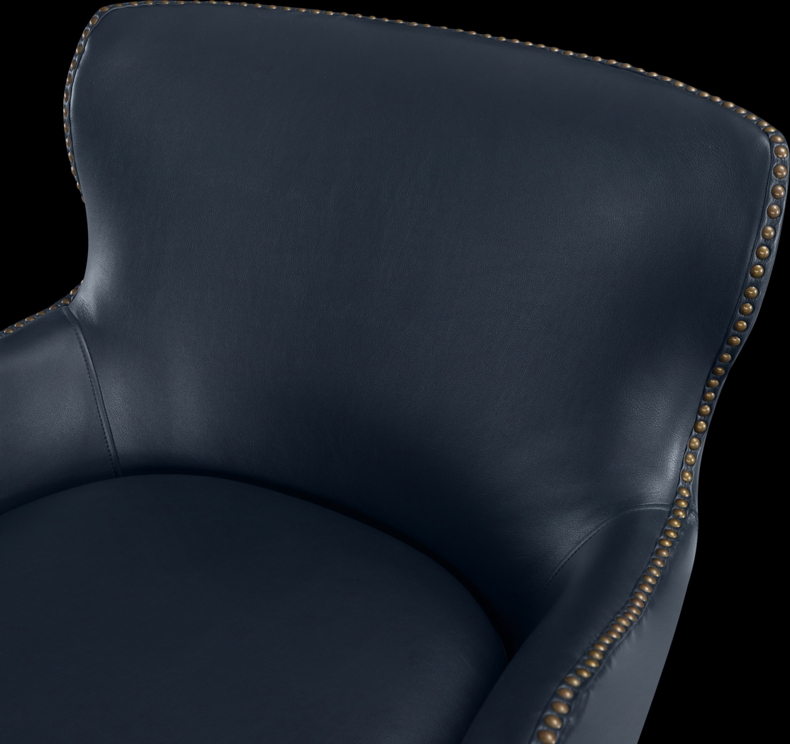Devillers Dark Blue Arm Chair - Thumbnail - Image 12