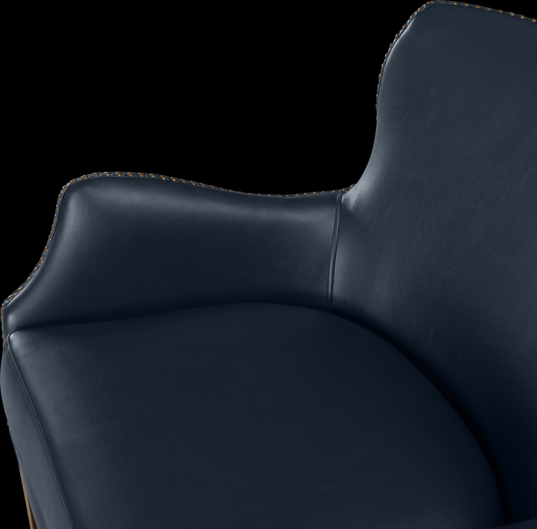 Devillers Dark Blue Arm Chair - Thumbnail - Image 13