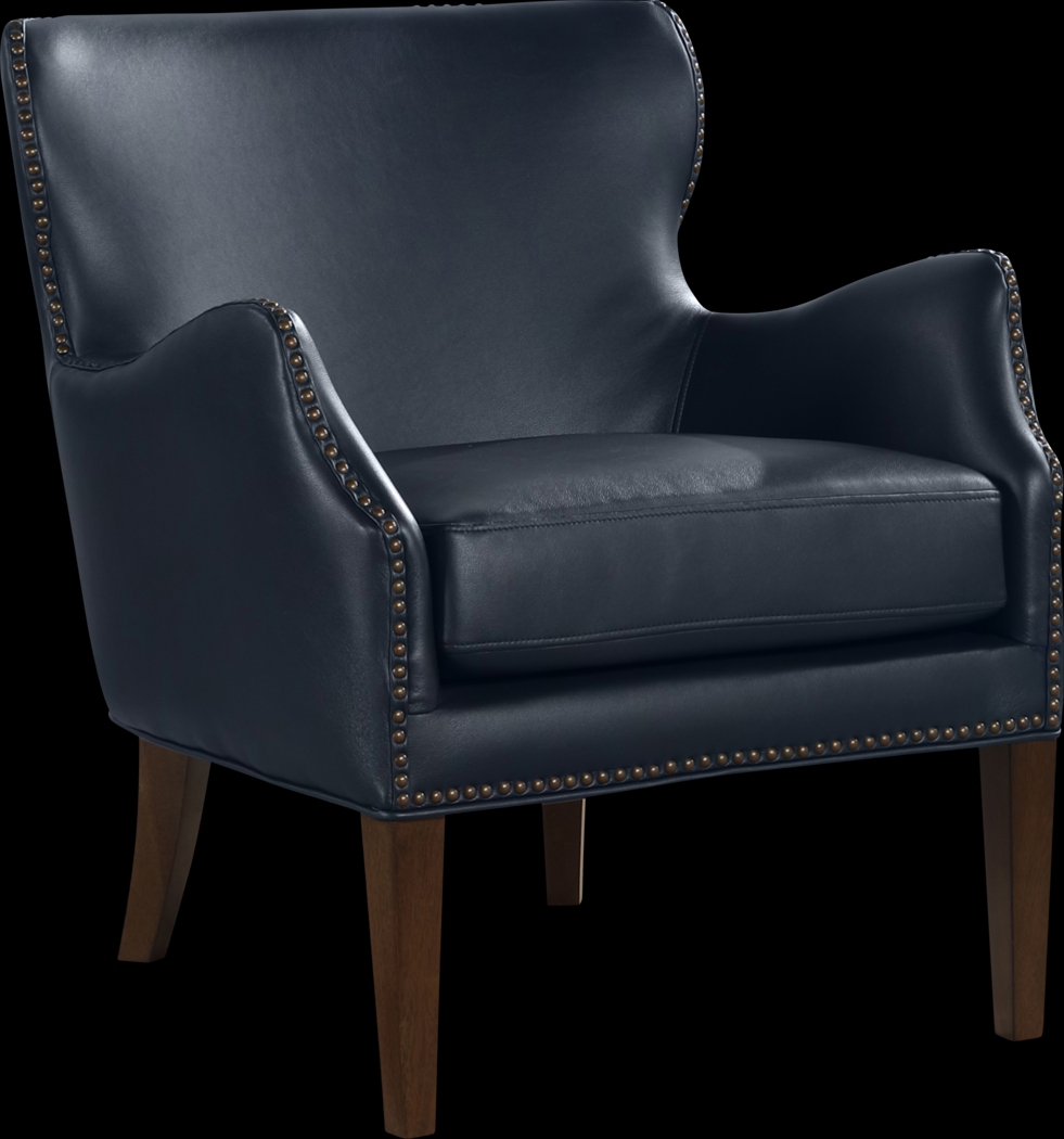 Devillers Dark Blue Arm Chair - Thumbnail - Image 4