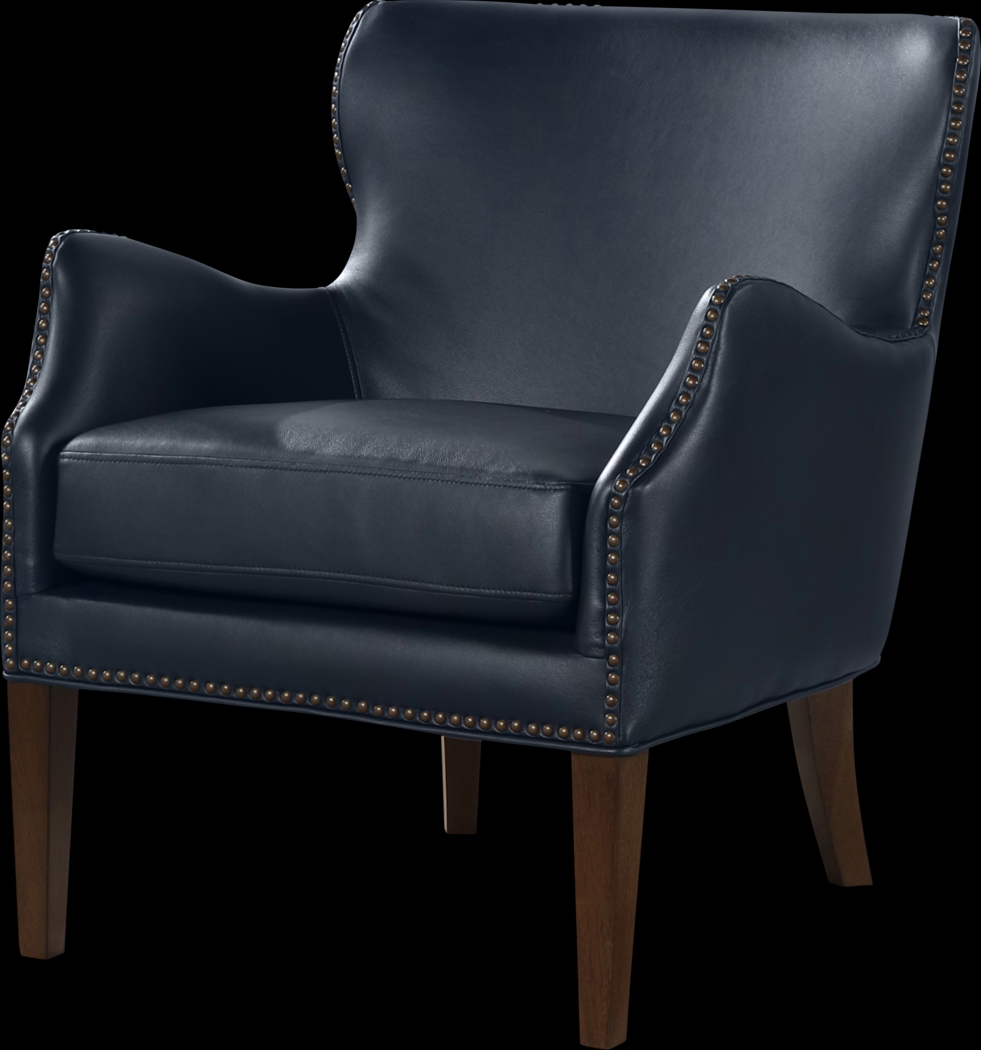 Devillers Dark Blue Arm Chair - Thumbnail - Image 5