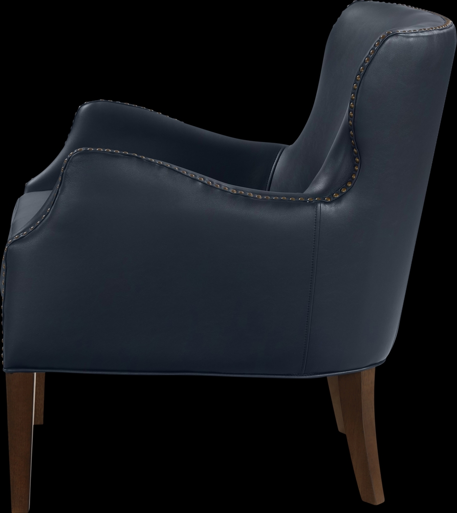 Devillers Dark Blue Arm Chair - Thumbnail - Image 6