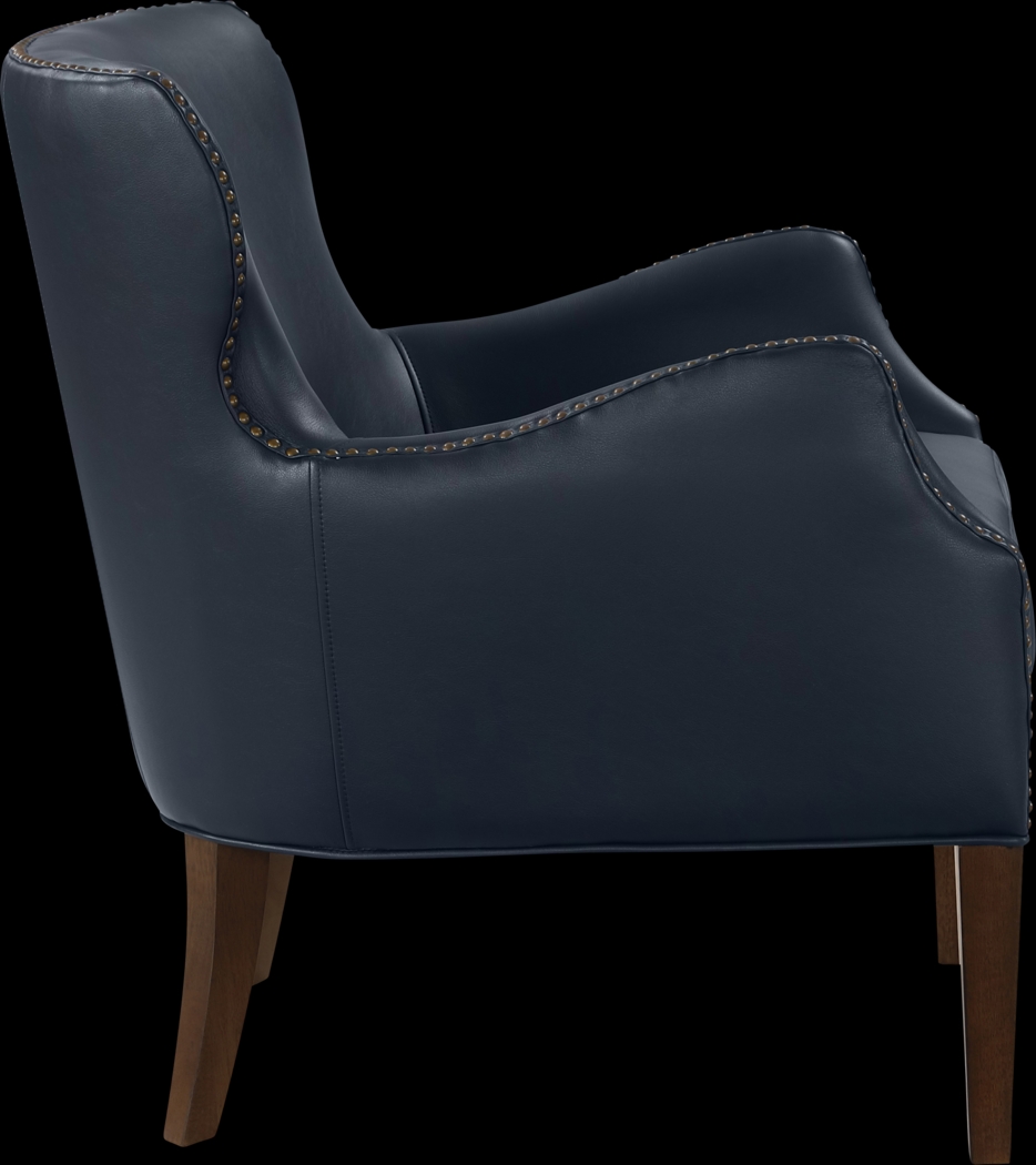 Devillers Dark Blue Arm Chair - Thumbnail - Image 7