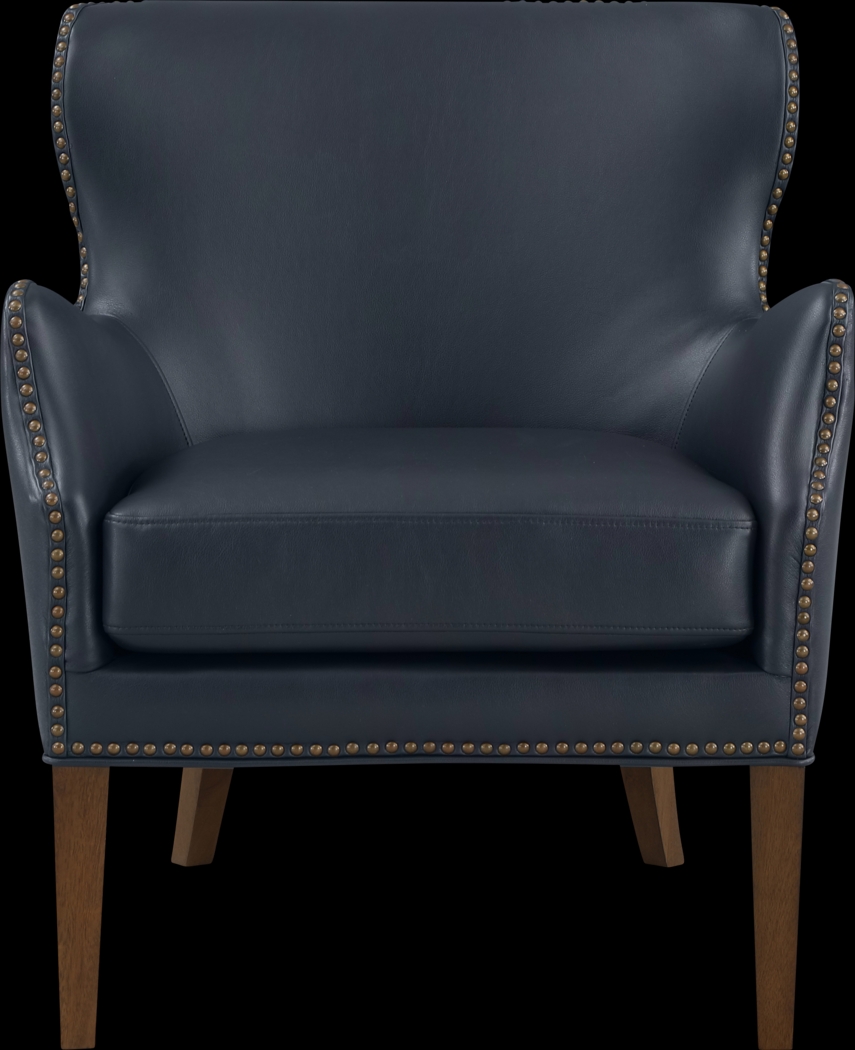 Devillers Dark Blue Arm Chair - Thumbnail - Image 1