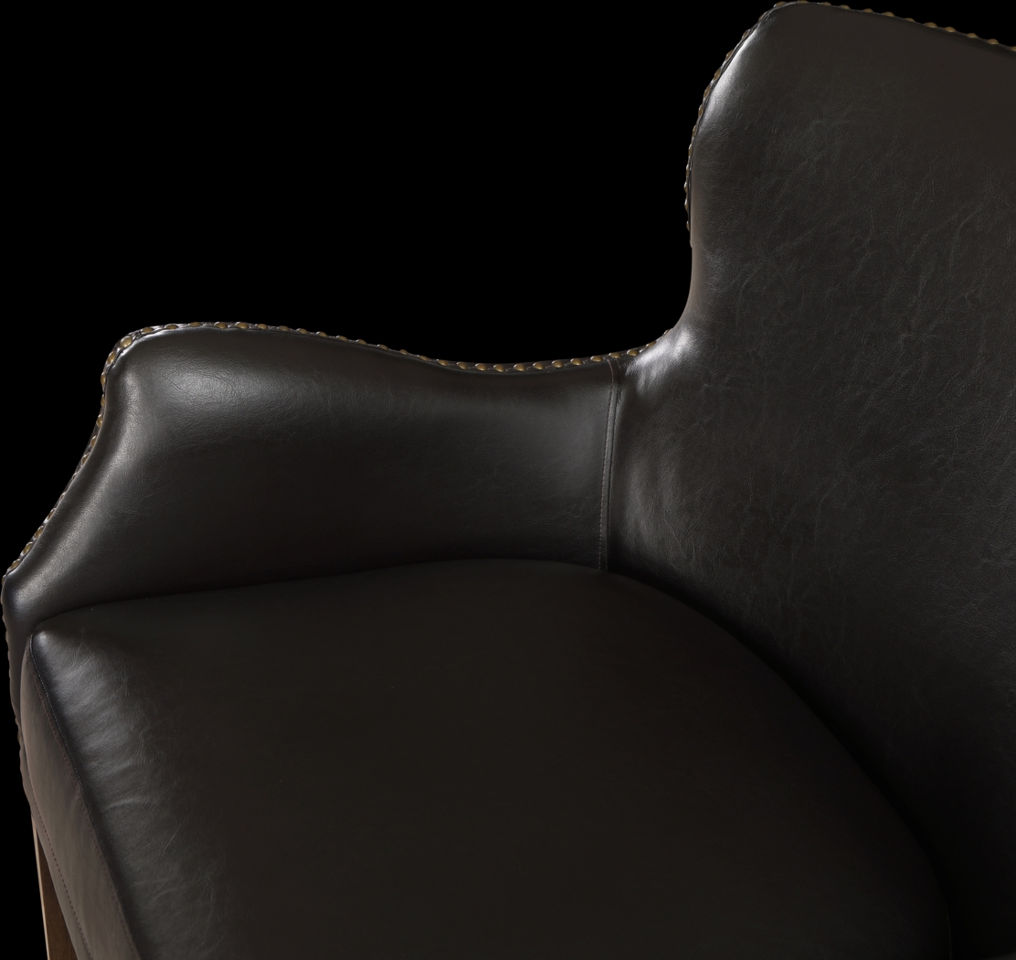 Devillers Dark Brown Arm Chair - Thumbnail - Image 11