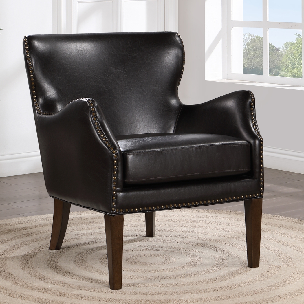 Devillers Dark Brown Arm Chair - Thumbnail - Image 3
