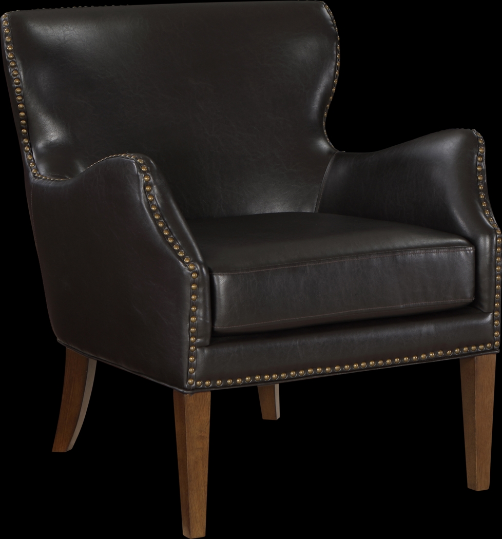 Devillers Dark Brown Arm Chair - Thumbnail - Image 4