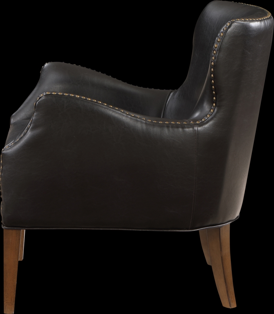 Devillers Dark Brown Arm Chair - Thumbnail - Image 5