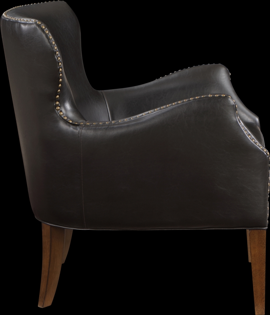 Devillers Dark Brown Arm Chair - Thumbnail - Image 6