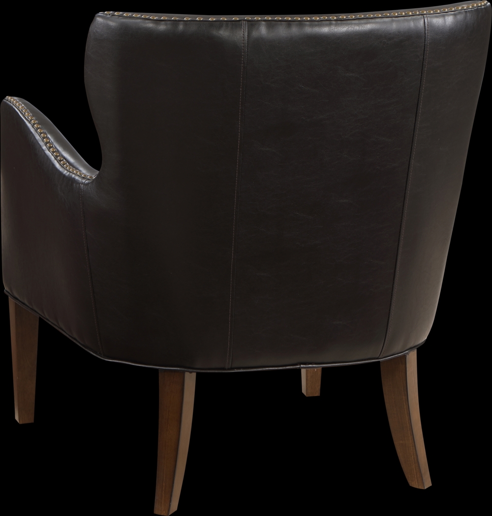 Devillers Dark Brown Arm Chair - Thumbnail - Image 7