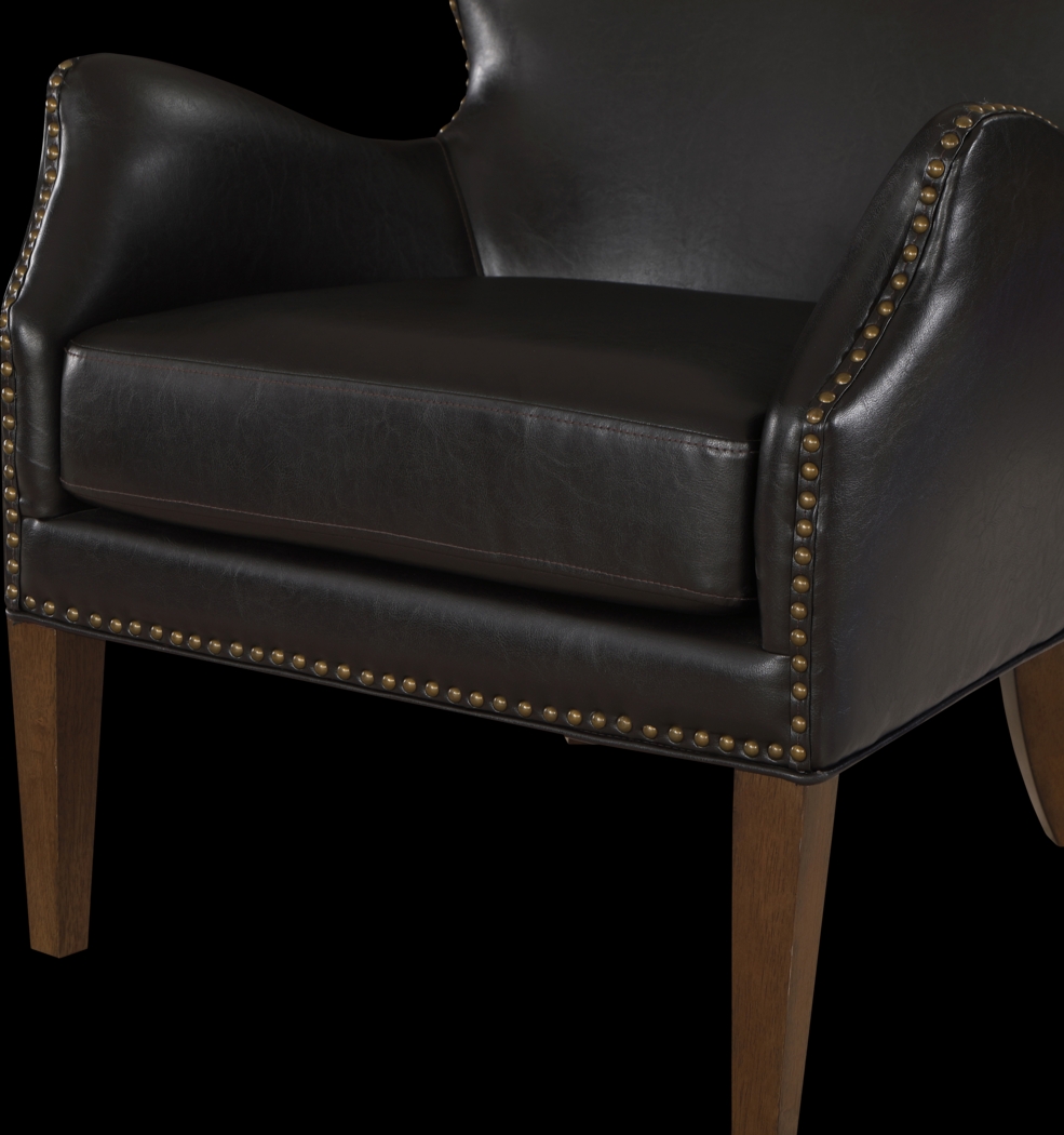 Devillers Dark Brown Arm Chair - Thumbnail - Image 10