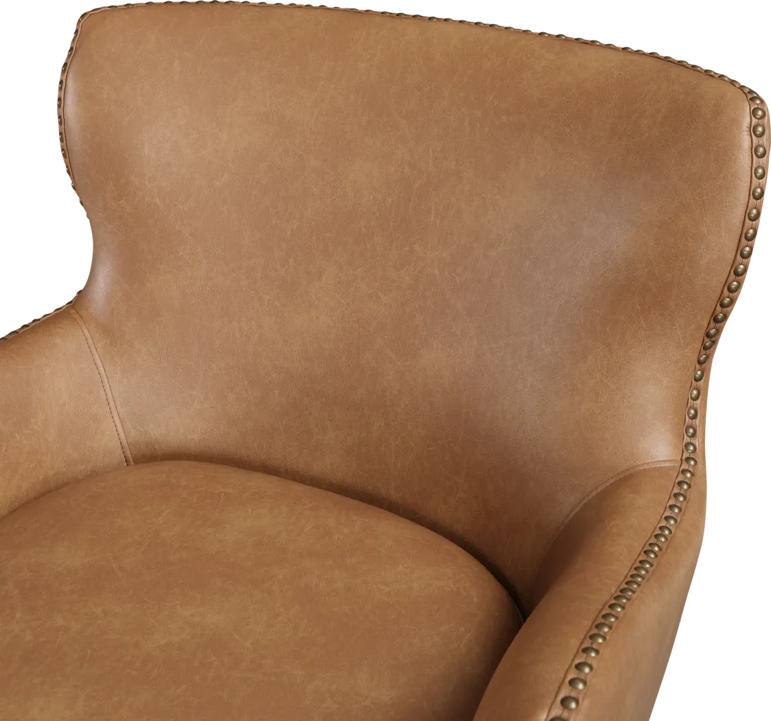 Devillers Light Brown Arm Chair - Thumbnail - Image 12