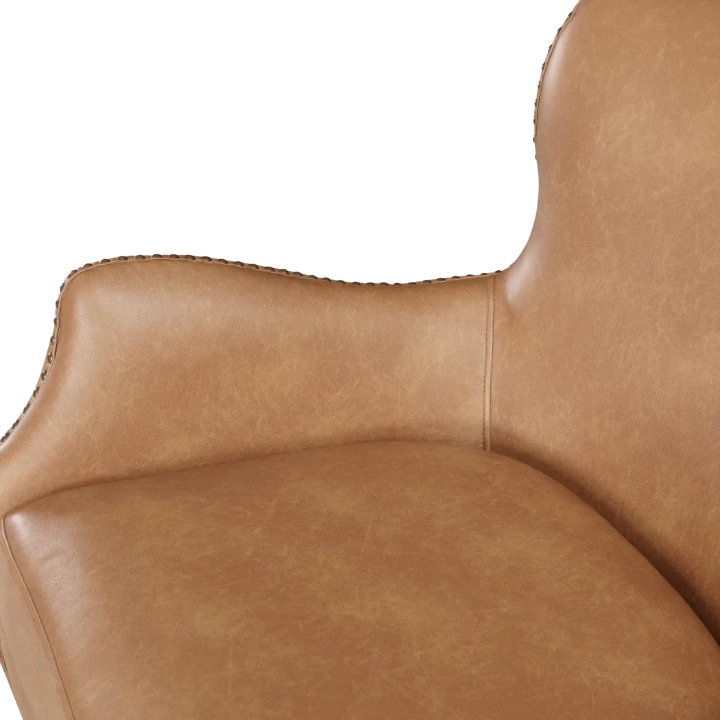 Devillers Light Brown Arm Chair - Thumbnail - Image 14
