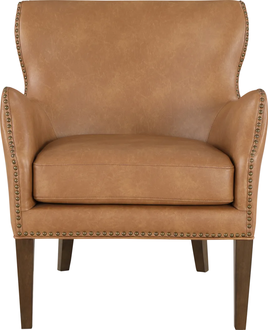 Devillers Light Brown Arm Chair - Thumbnail - Image 1