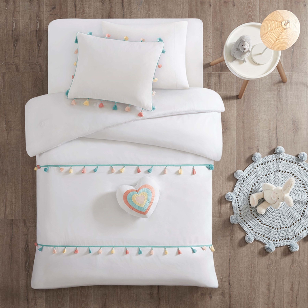 Devka White Full Comforter Set - Thumbnail - Image 4