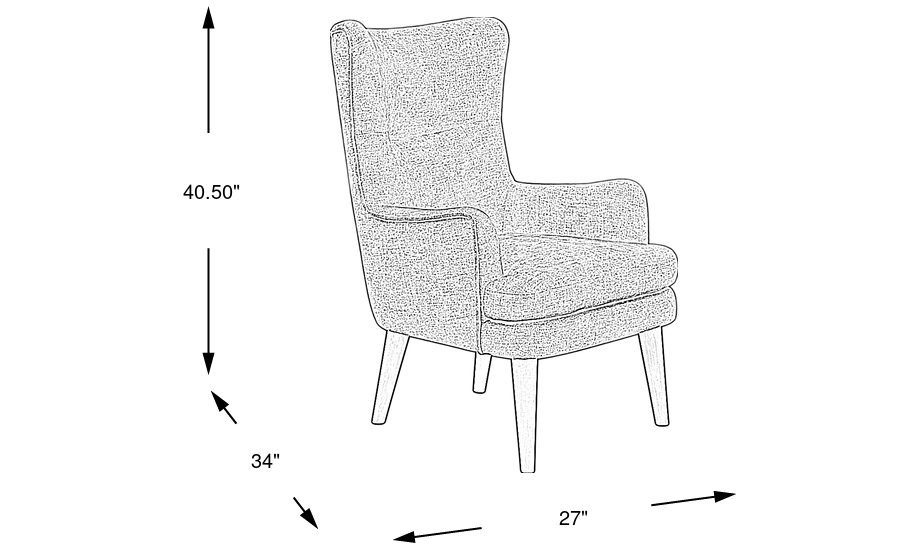 Dimension Image. Please refer to the Dimension Tab on this page for dimension details.