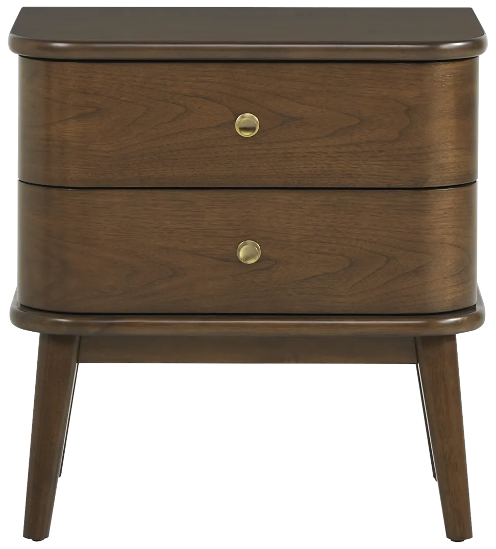 walnut nightstand
