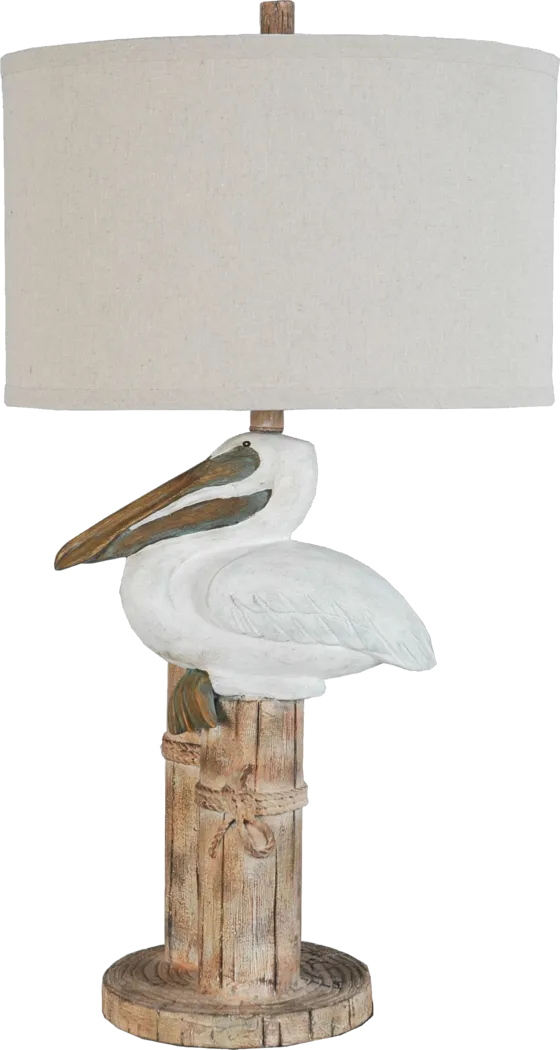 Dewey Shore White Lamp - Thumbnail - Image 1