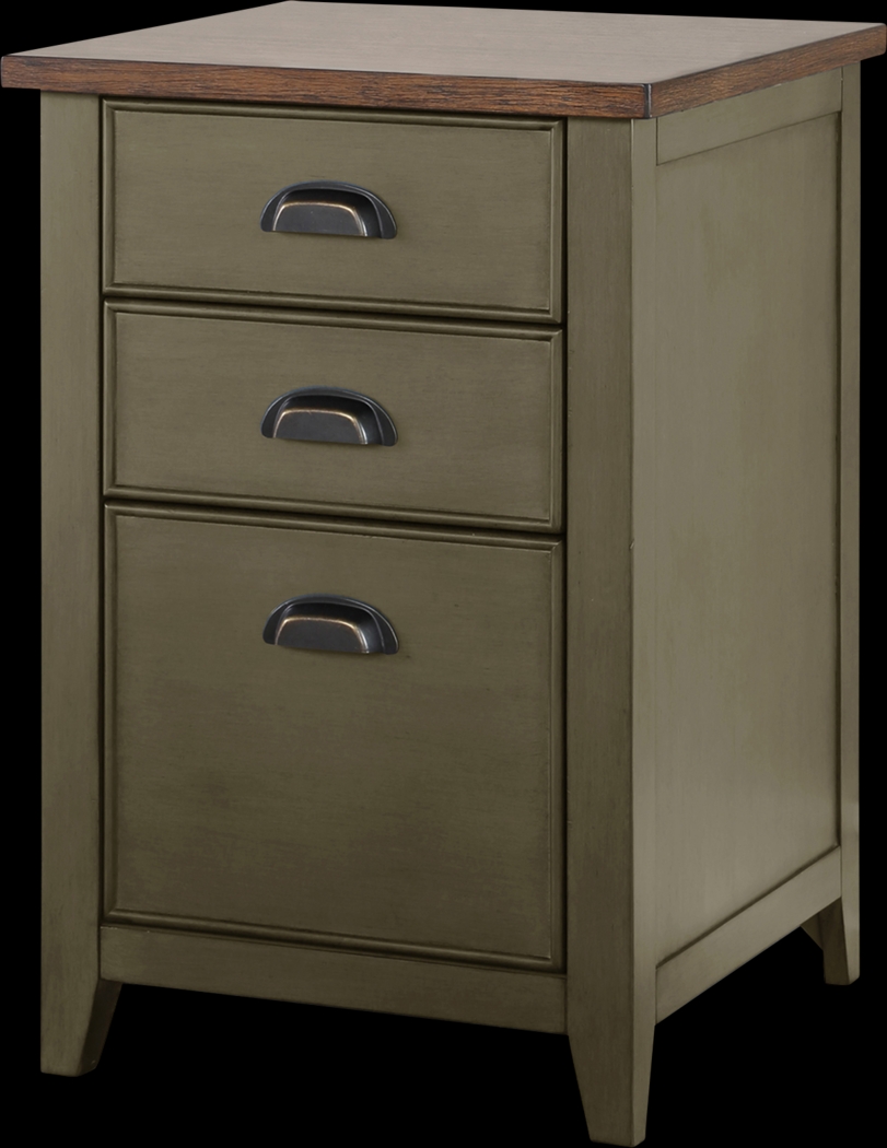 Dewgarth Green File Cabinet - Thumbnail - Image 1