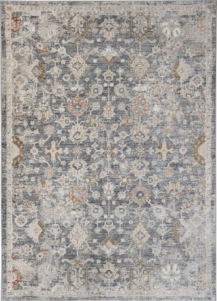 Dewmire Dark Gray 5'3 x 7'10 Rug - Thumbnail - Image 1