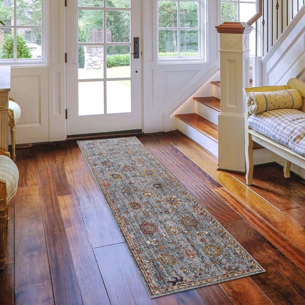 Dewmire Gray 2'6 x 7'10 Runner Rug - Thumbnail - Image 2