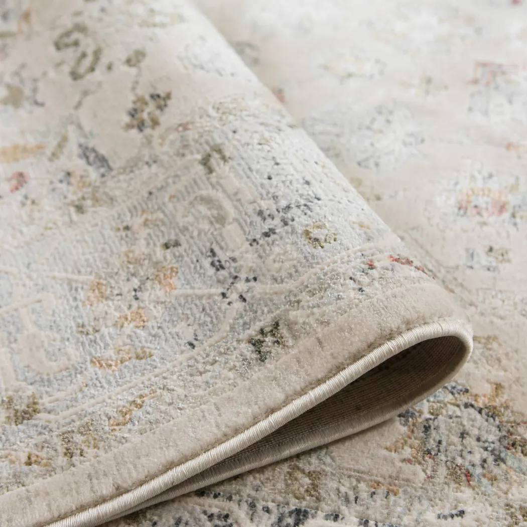 Dewmire Ivory 9'3 x 12'3 Rug - Thumbnail - Image 11