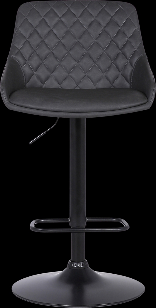 Dewrow Gray Adjustable Barstool - Thumbnail - Image 3