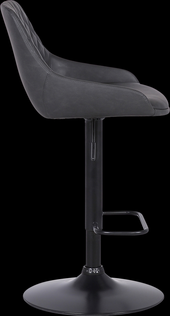 Dewrow Gray Adjustable Barstool - Thumbnail - Image 4