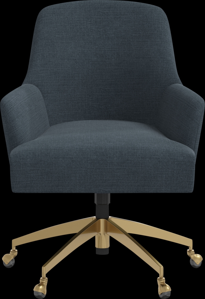 Dewstreet Blue Desk Chair - Thumbnail - Image 2
