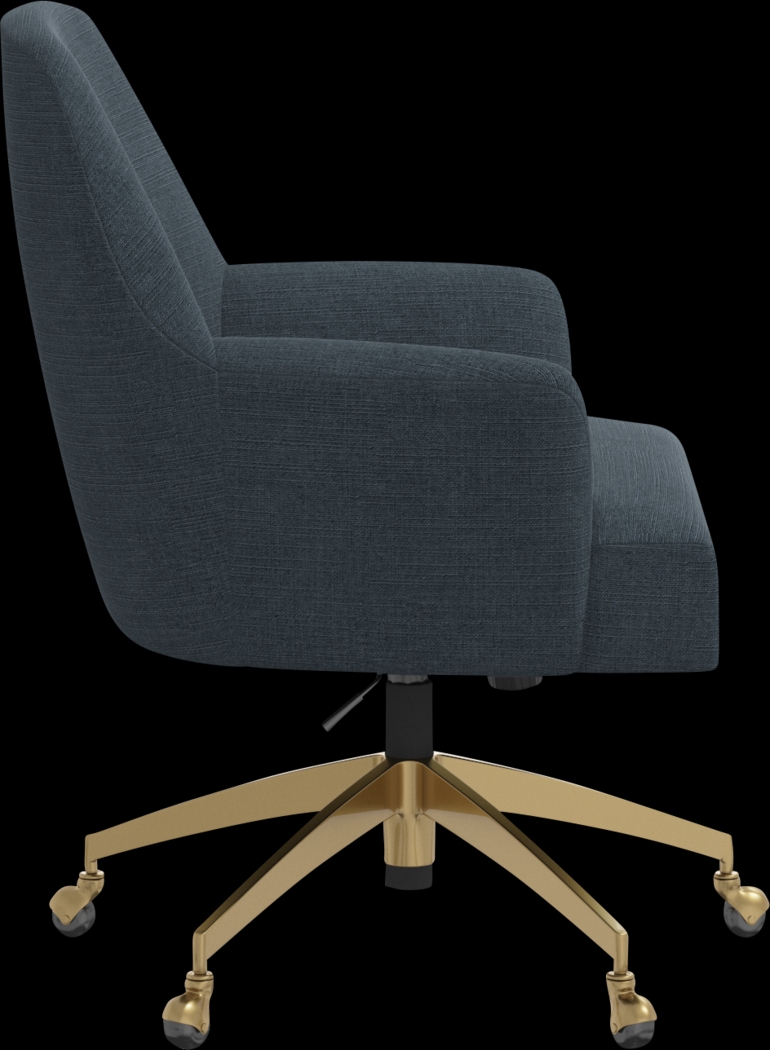 Dewstreet Blue Desk Chair - Thumbnail - Image 3