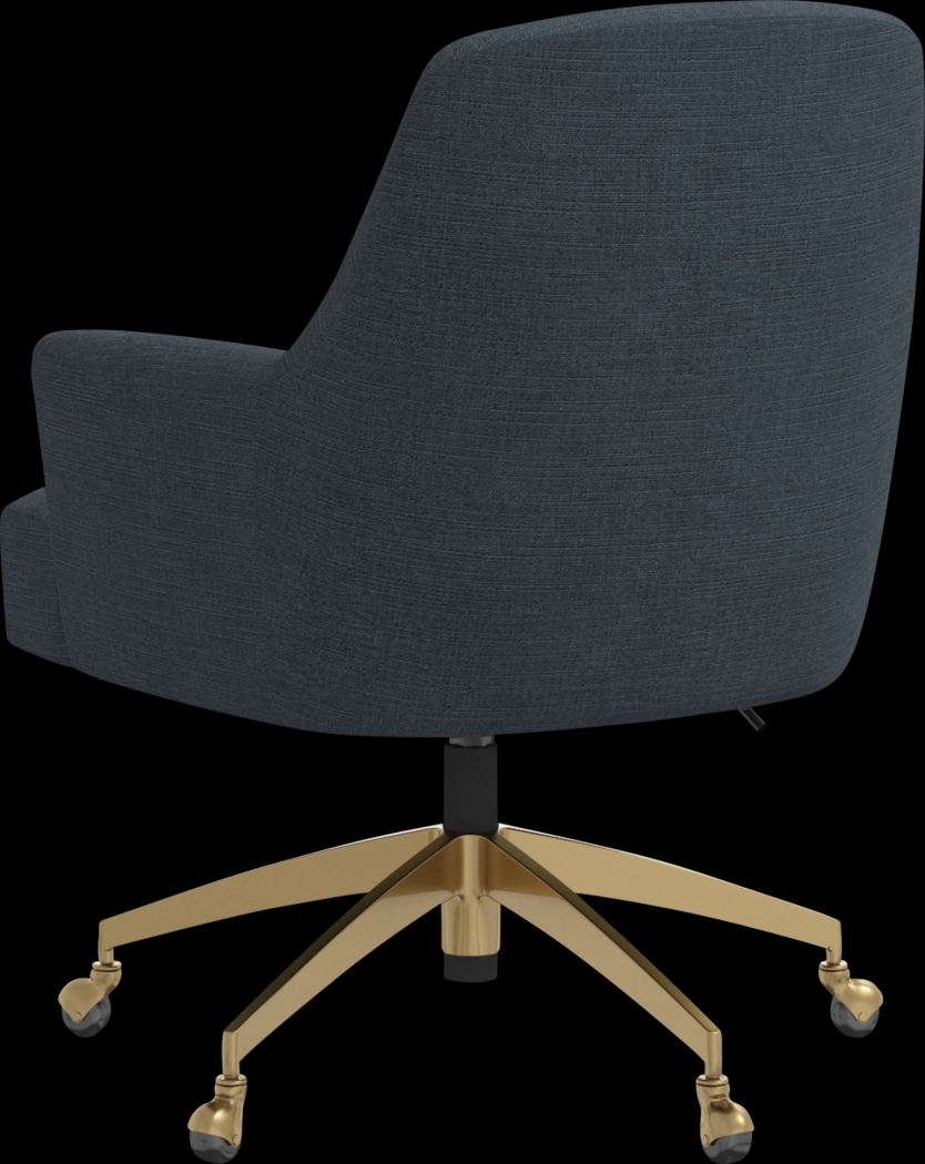 Dewstreet Blue Desk Chair - Thumbnail - Image 4