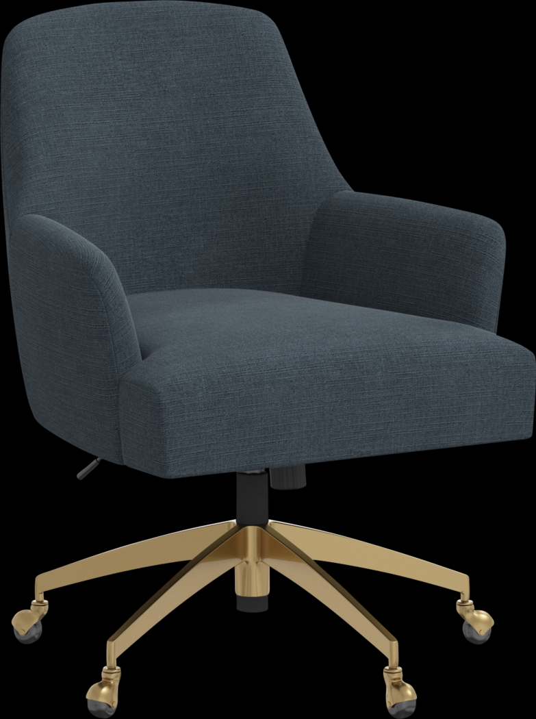 Dewstreet Blue Desk Chair - Thumbnail - Image 1