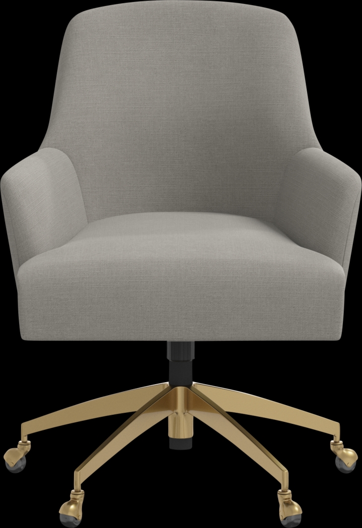 Dewstreet Gray Desk Chair - Thumbnail - Image 2