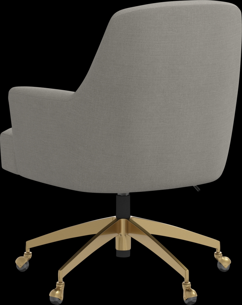Dewstreet Gray Desk Chair - Thumbnail - Image 4