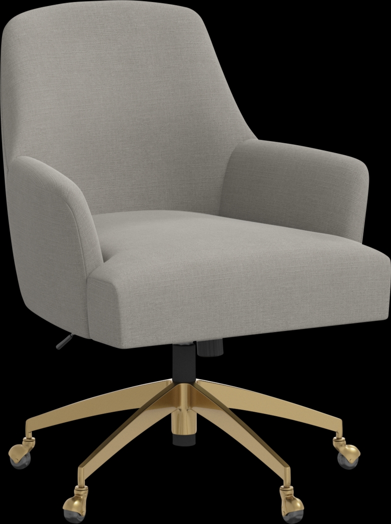 Dewstreet Gray Desk Chair - Thumbnail - Image 1