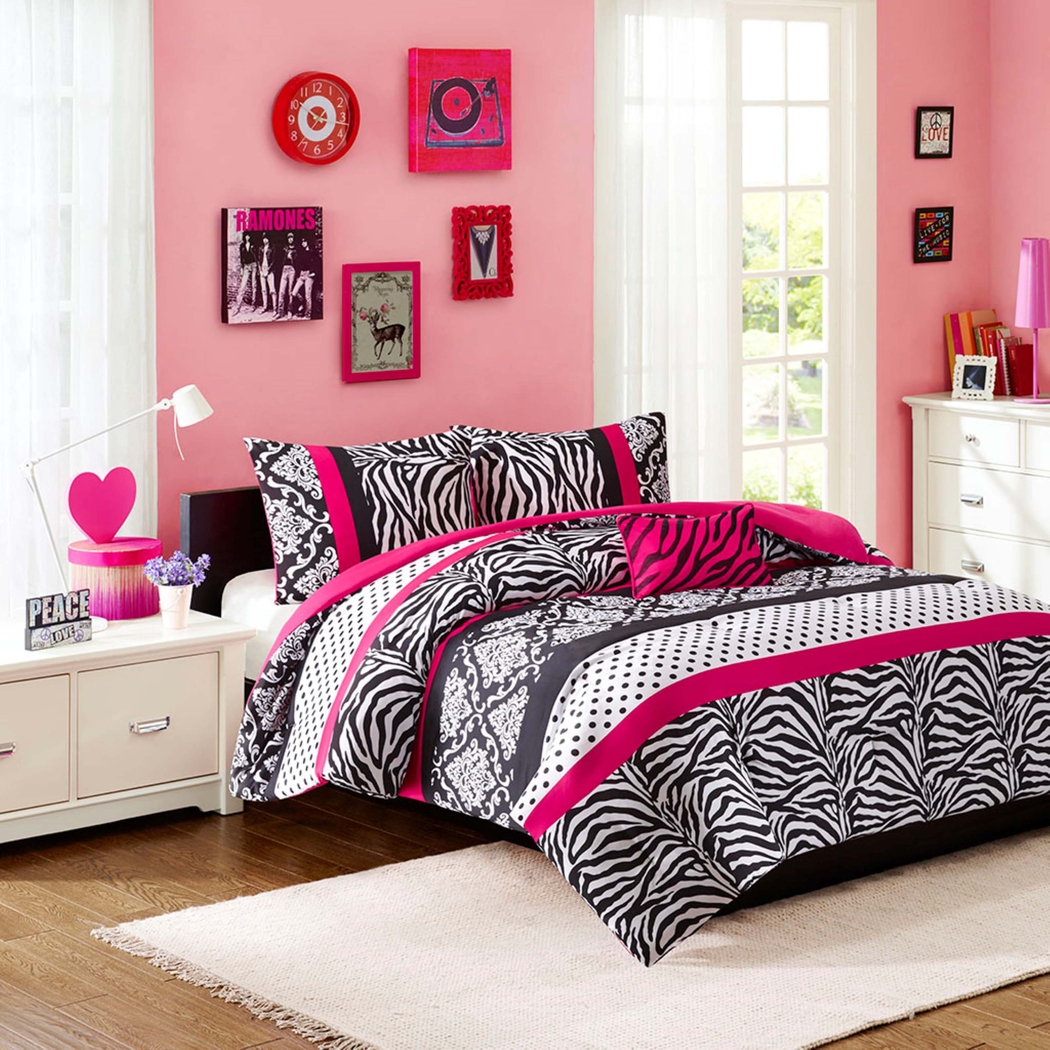 Dexe Pink King Comforter Set - Thumbnail - Image 3