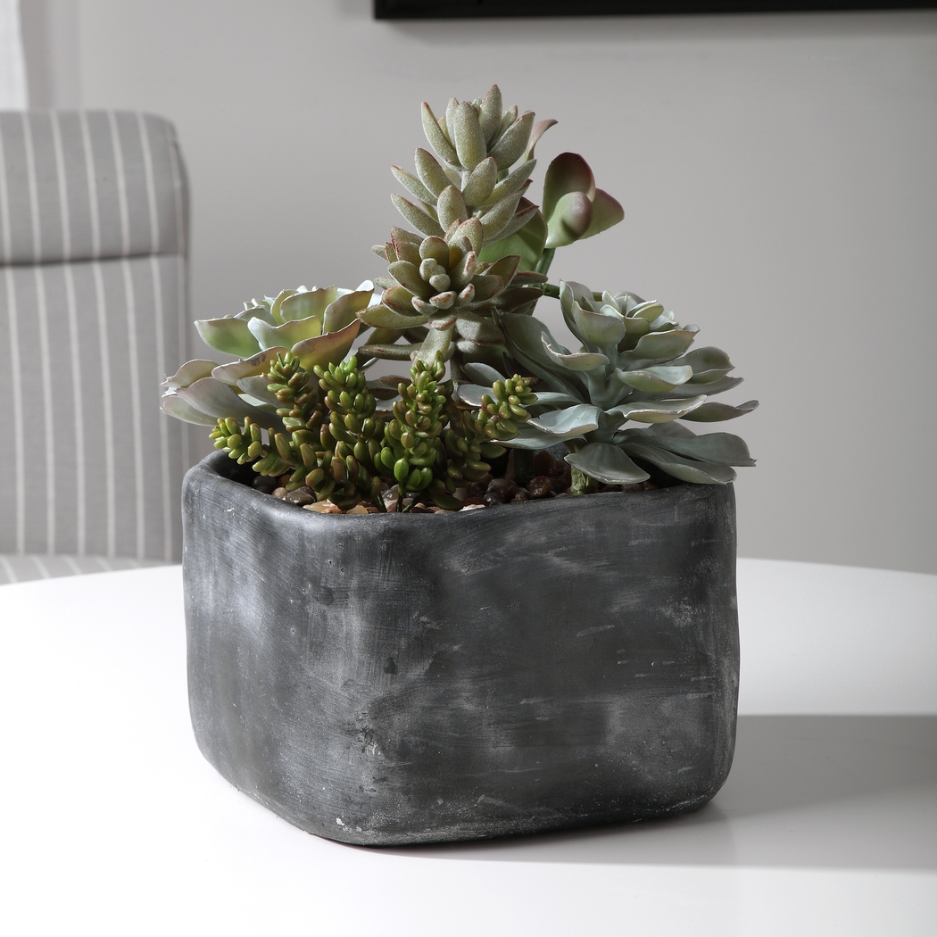 Dezlyn Gray Decorative Plant - Thumbnail - Image 3