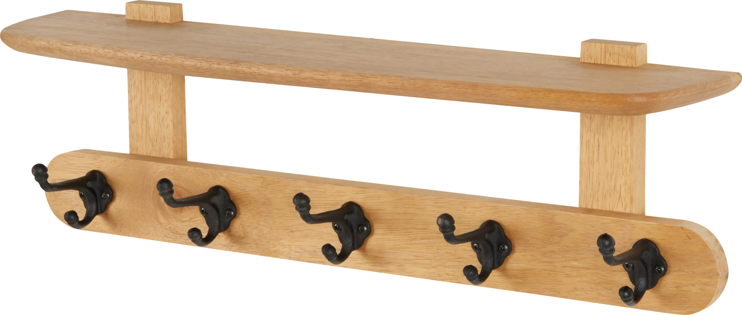 Dezza Brown Coat Hook with Shelf - Thumbnail - Image 5