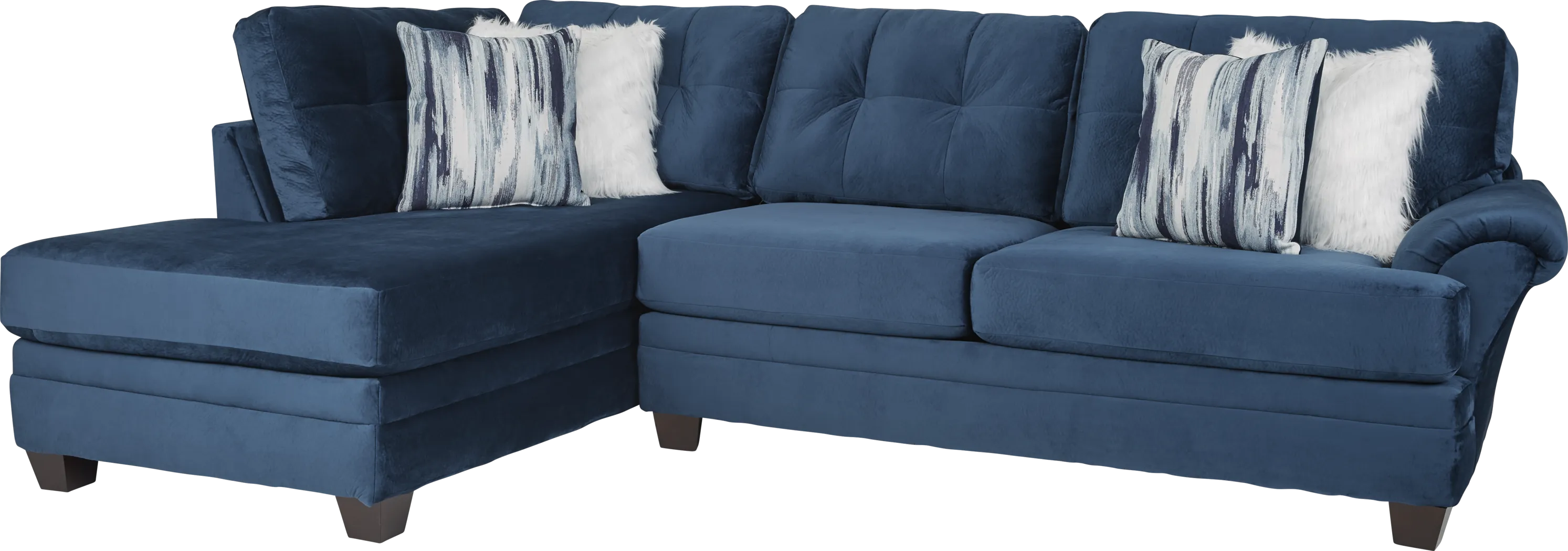 Dharma Place Blue 2 Pc Sectional - Thumbnail - Image 1