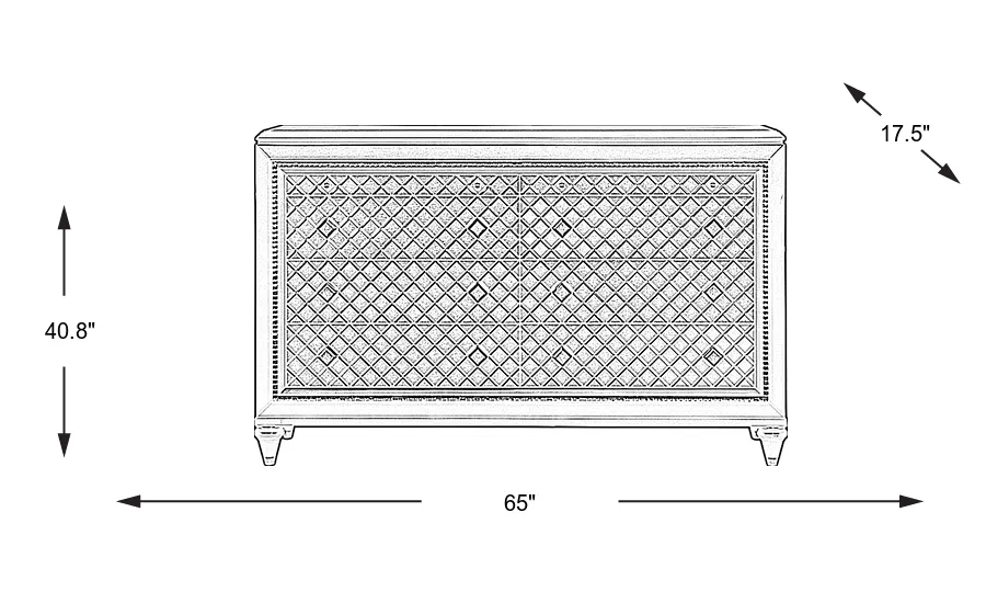 Dimension Image. Please refer to the Dimension Tab on this page for dimension details.