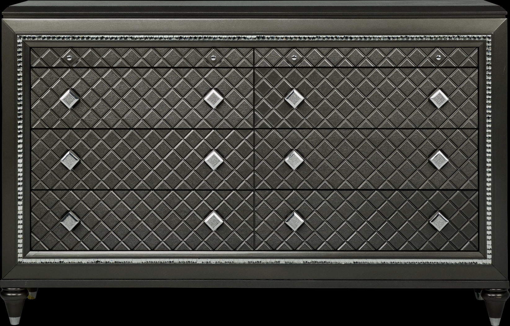 Diamond Falls Gray 7 Pc Queen Panel Bedroom - Thumbnail - Image 7