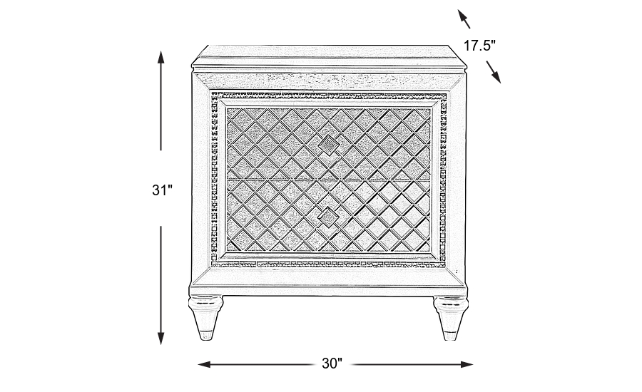 Dimension Image. Please refer to the Dimension Tab on this page for dimension details.