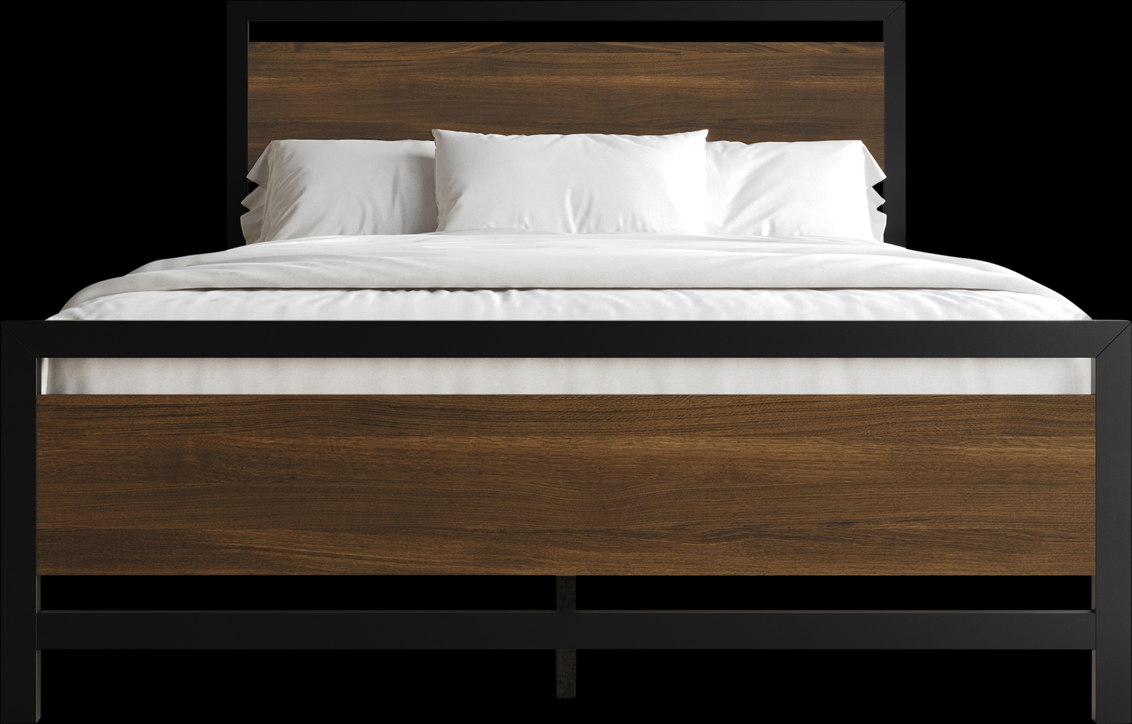 Diamondbite Brown Queen Bed - Thumbnail - Image 3