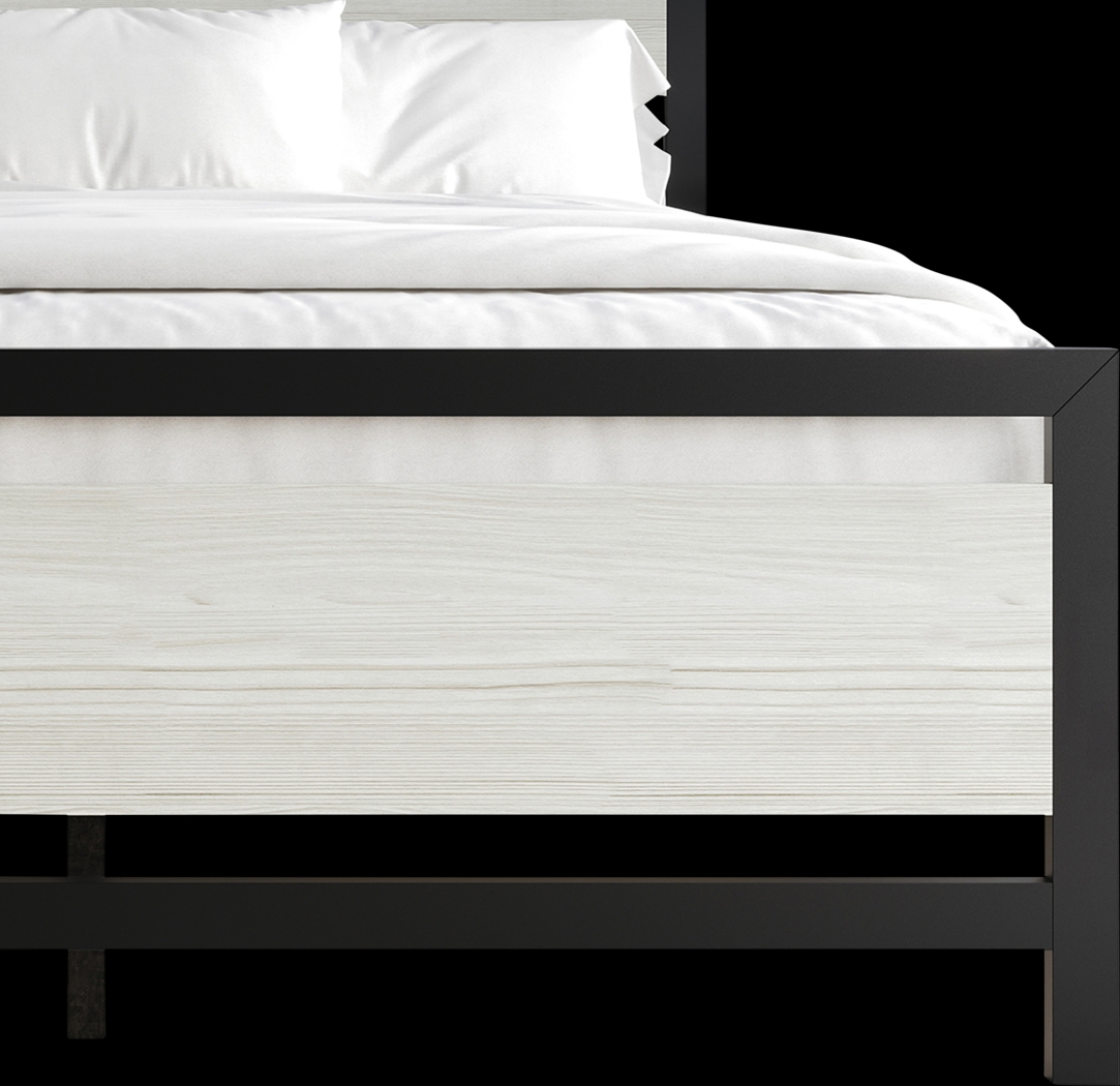 Diamondbite Gray Queen Bed - Thumbnail - Image 6