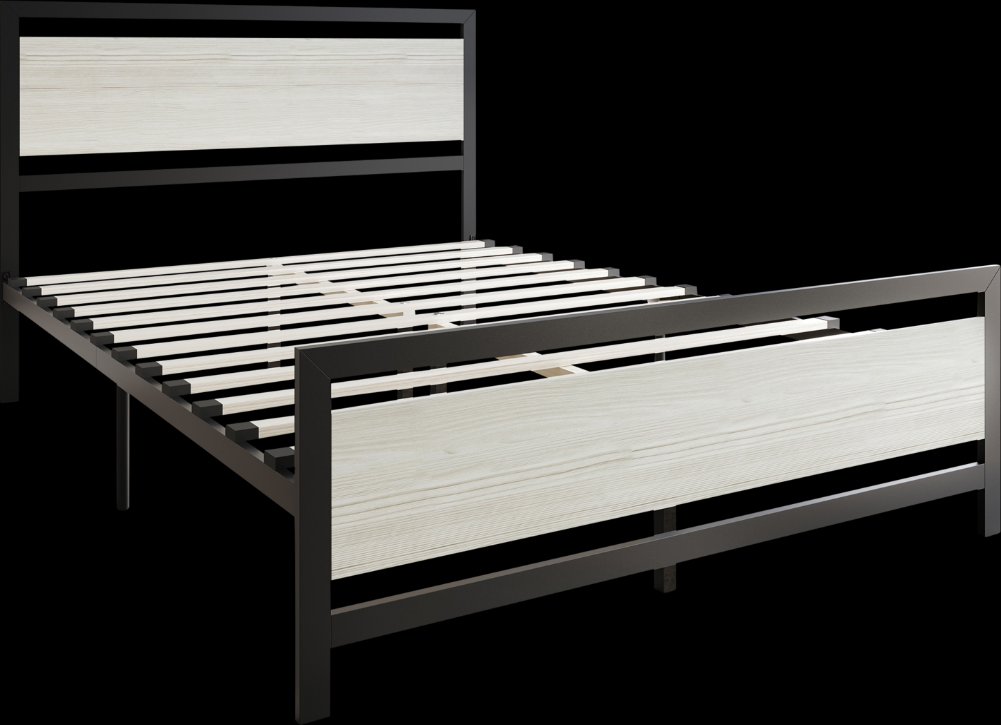 Diamondbite Gray Twin Bed - Thumbnail - Image 4
